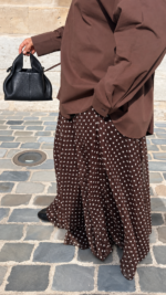 JUPE ICONIQUE MARRON – Image 2