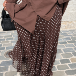 JUPE ICONIQUE MARRON