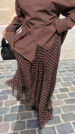 JUPE ICONIQUE MARRON